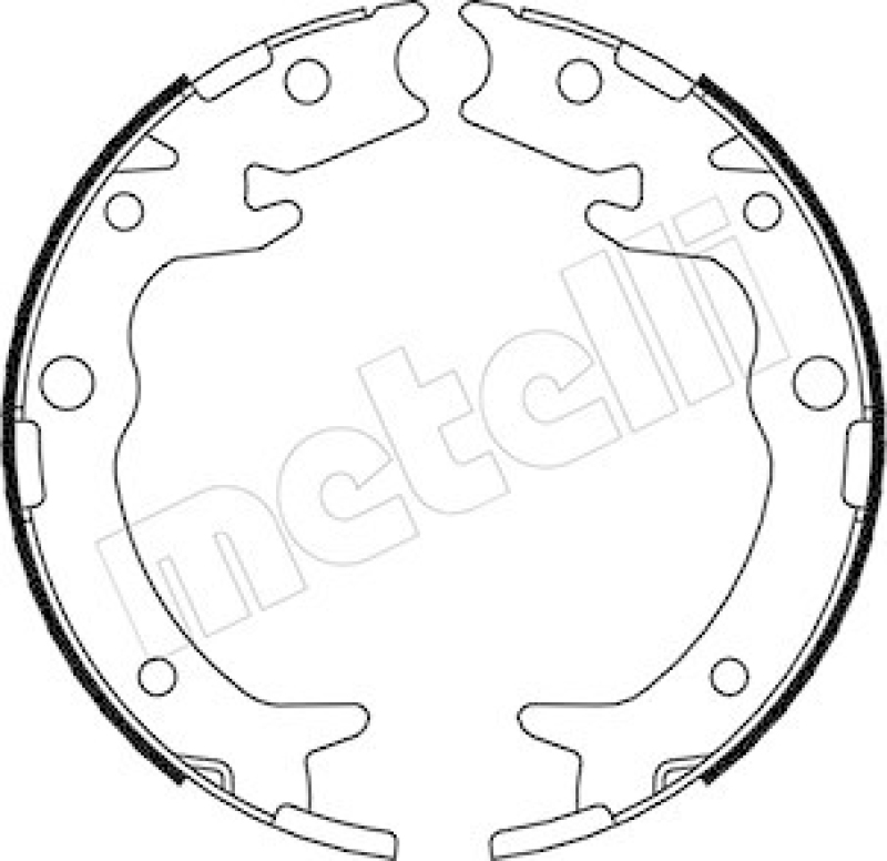 METELLI Brake Shoe Set, parking brake