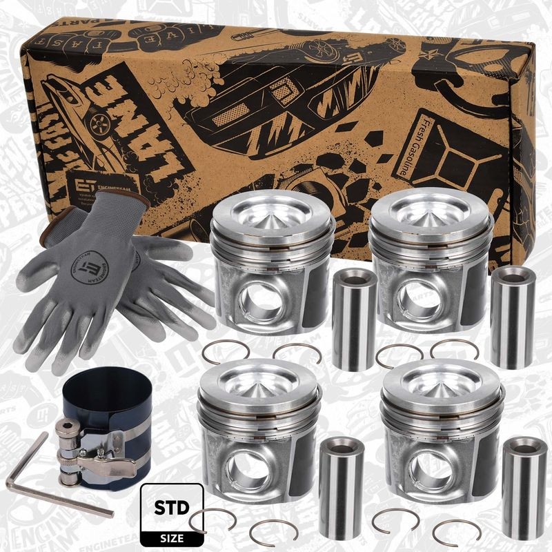ET ENGINETEAM Kolbensatz boxET – service kit