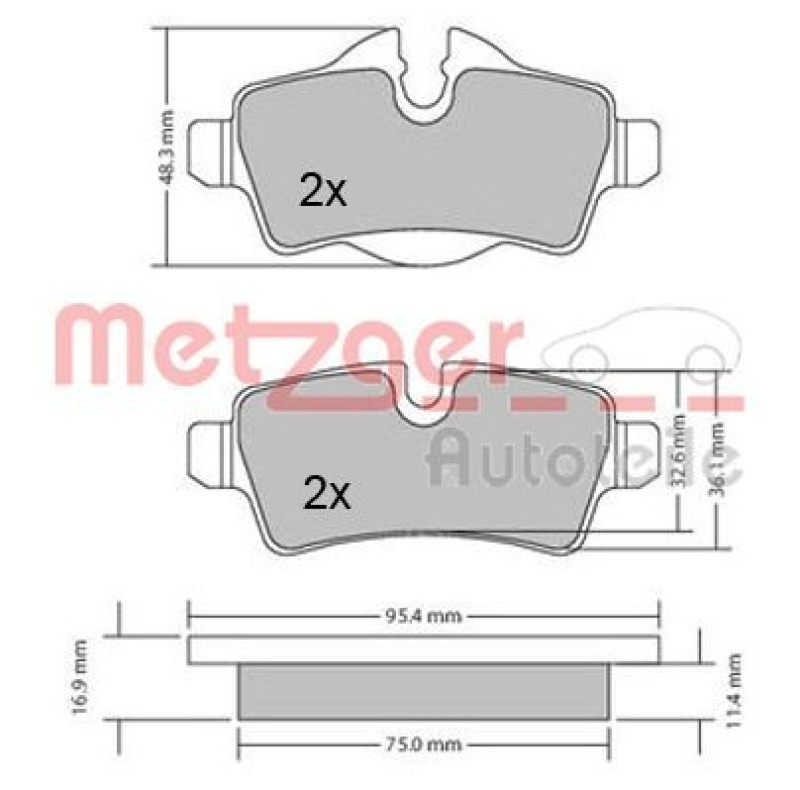 METZGER BREMSSCHEIBEN + METZGER BREMSBELÄGE