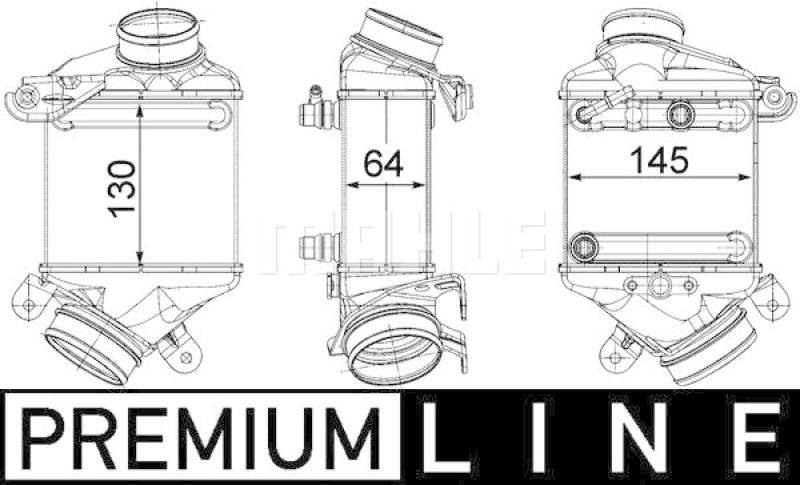 MAHLE Ladeluftkühler BEHR *** PREMIUM LINE ***