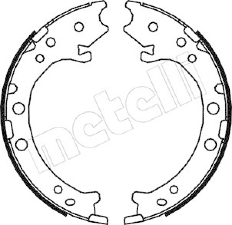 METELLI Brake Shoe Set, parking brake