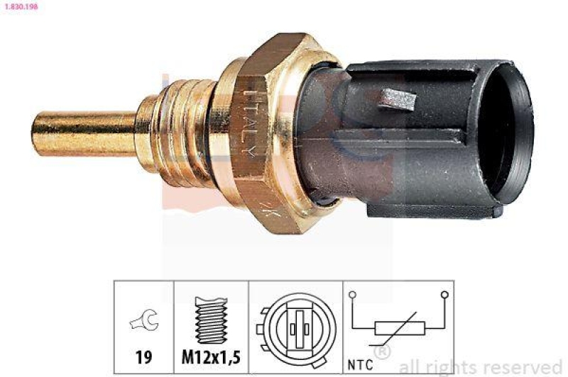 EPS Sensor, Kühlmitteltemperatur Made in Italy - OE Equivalent