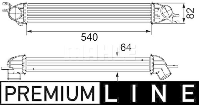 MAHLE Intercooler, charger BEHR *** PREMIUM LINE ***