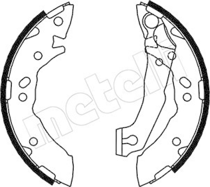 METELLI Bremsbackensatz