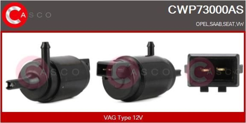 CASCO Washer Fluid Pump, window cleaning