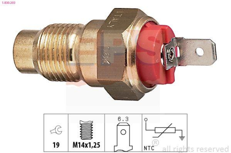 EPS Sensor, Kühlmitteltemperatur Made in Italy - OE Equivalent