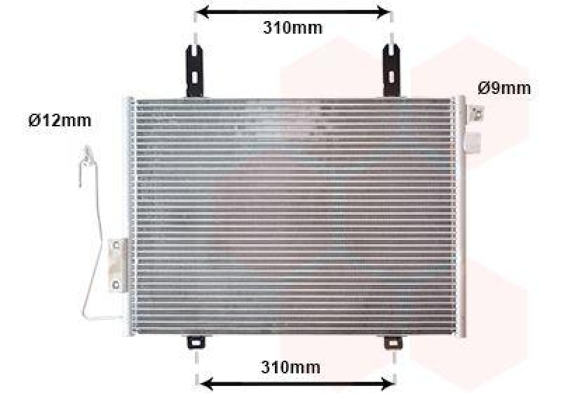 VAN WEZEL Condenser, air conditioning