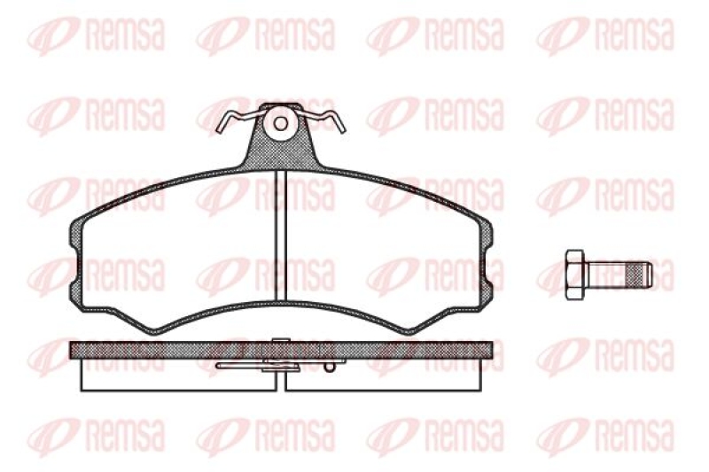 REMSA Brake Pad Set, disc brake