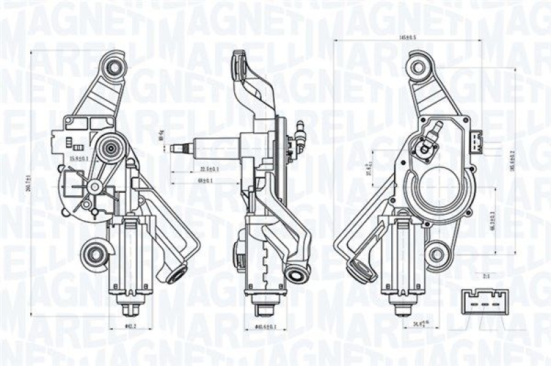 MAGNETI MARELLI Wischermotor