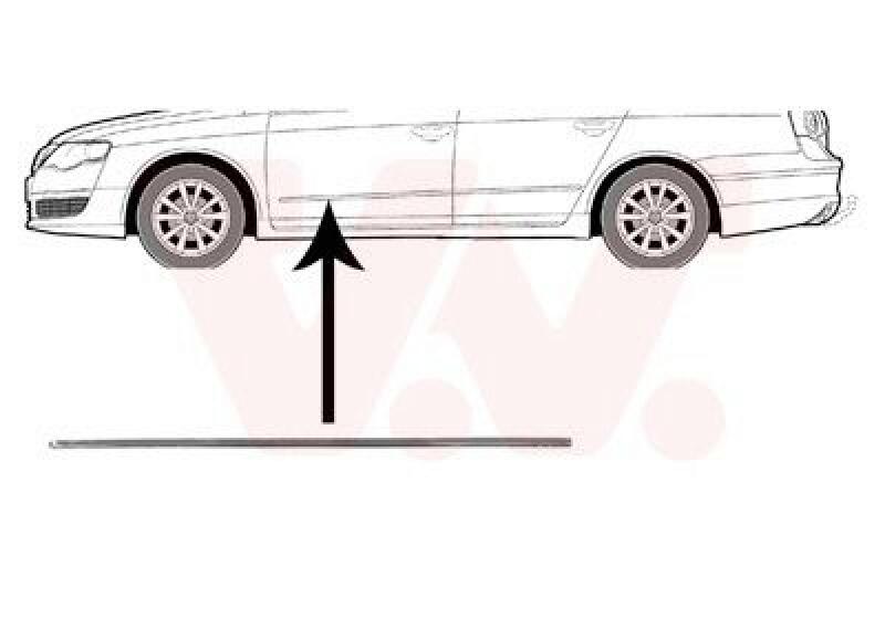 VAN WEZEL Trim/Protective Strip, door