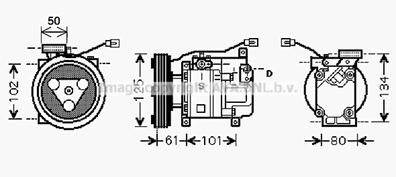 AVA QUALITY COOLING Kompressor, Klimaanlage