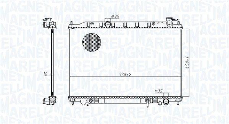 MAGNETI MARELLI Kühler, Motorkühlung