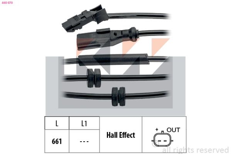 KW Sensor, Raddrehzahl Made in Italy - OE Equivalent
