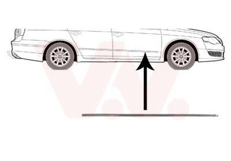 VAN WEZEL Trim/Protective Strip, door