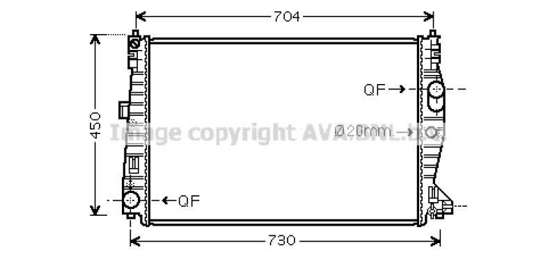 AVA QUALITY COOLING Kühler, Motorkühlung