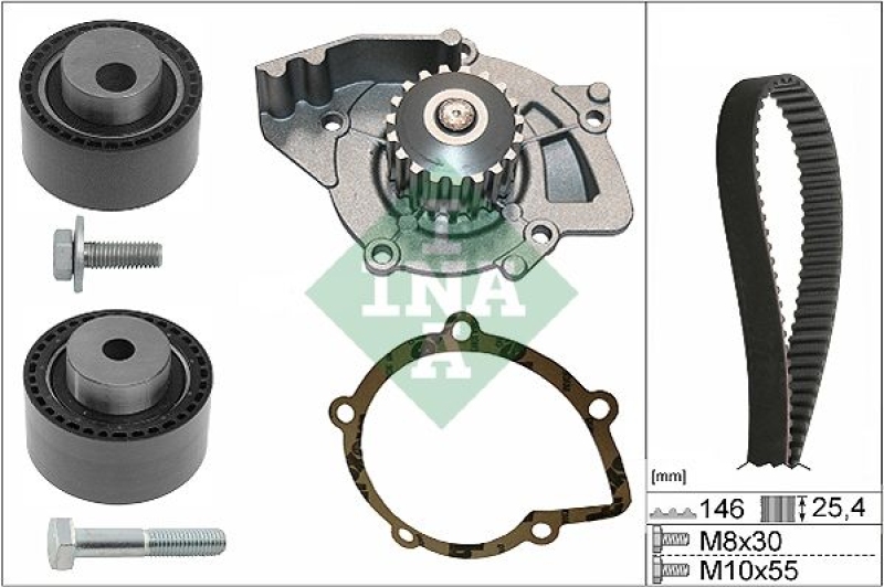 Schaeffler INA Wasserpumpe + Zahnriemensatz 530 0446 31