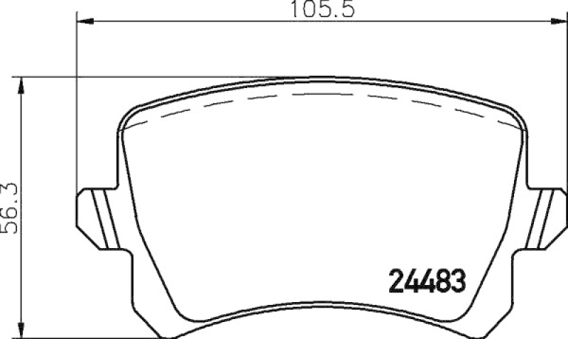 HELLA Brake Pad Set, disc brake