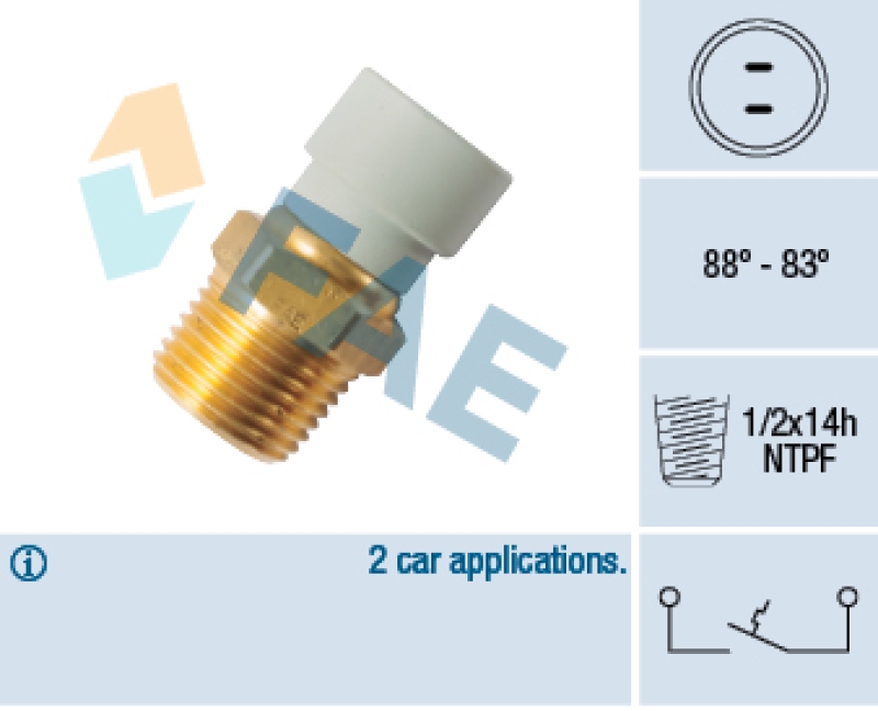 FAE Temperature Switch, radiator fan