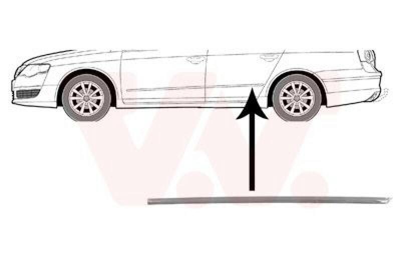 VAN WEZEL Trim/Protective Strip, door