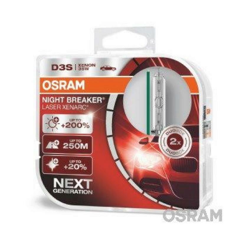 OSRAM D3S Night Breaker Laser Xenarc Next Generation Duo Box