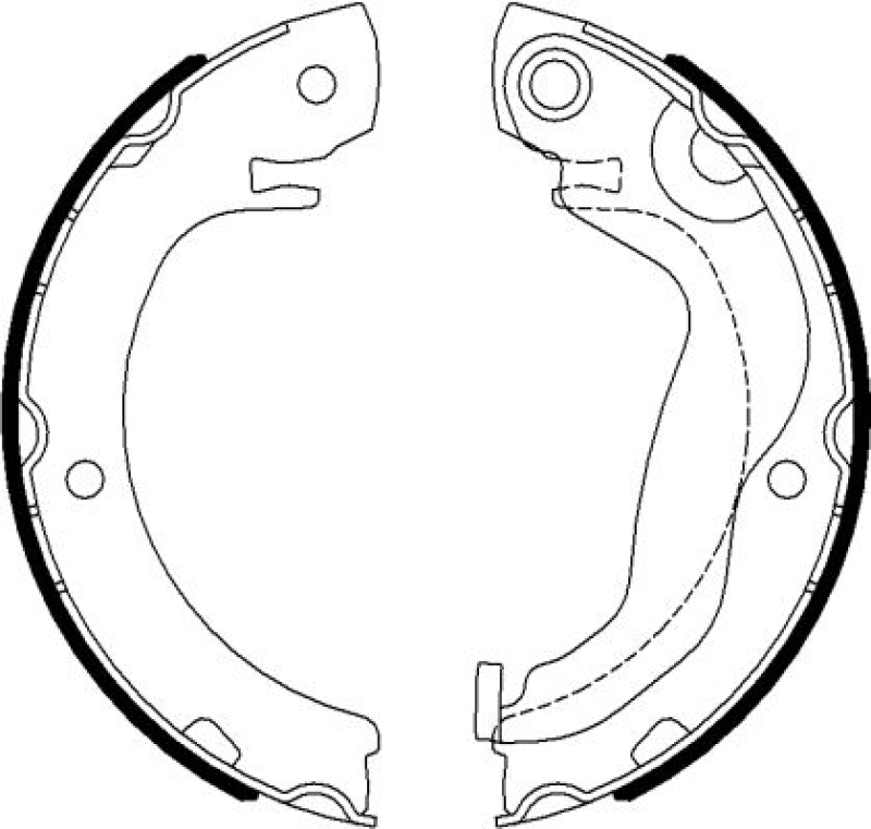 HELLA Bremsbackensatz, Feststellbremse