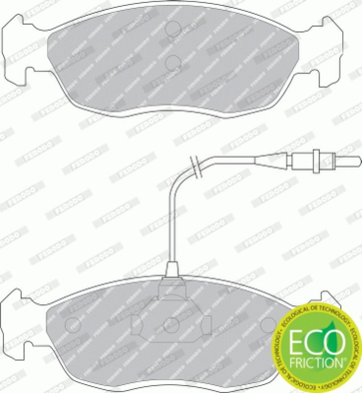 FERODO Bremsbelagsatz, Scheibenbremse PREMIER ECO FRICTION