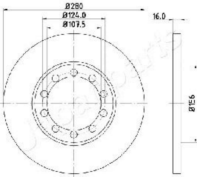 2x JAPANPARTS Bremsscheibe
