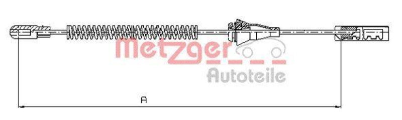 METZGER Seilzug, Feststellbremse 115763