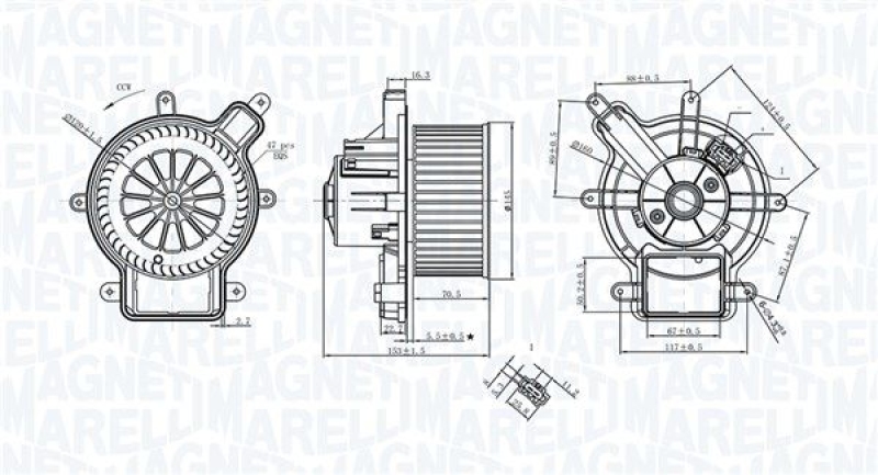 MAGNETI MARELLI Interior Blower