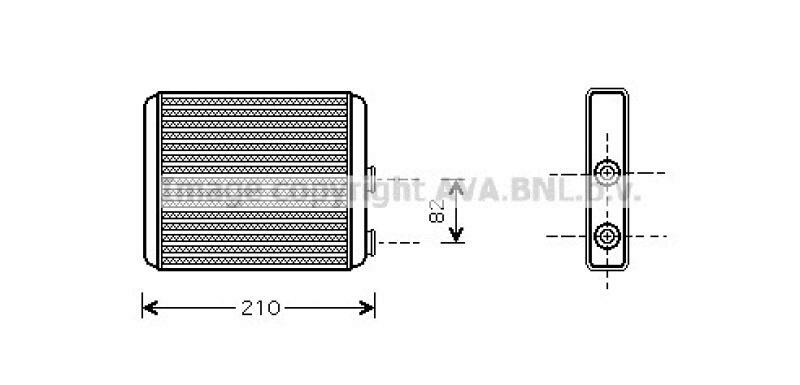 AVA QUALITY COOLING Wärmetauscher, Innenraumheizung