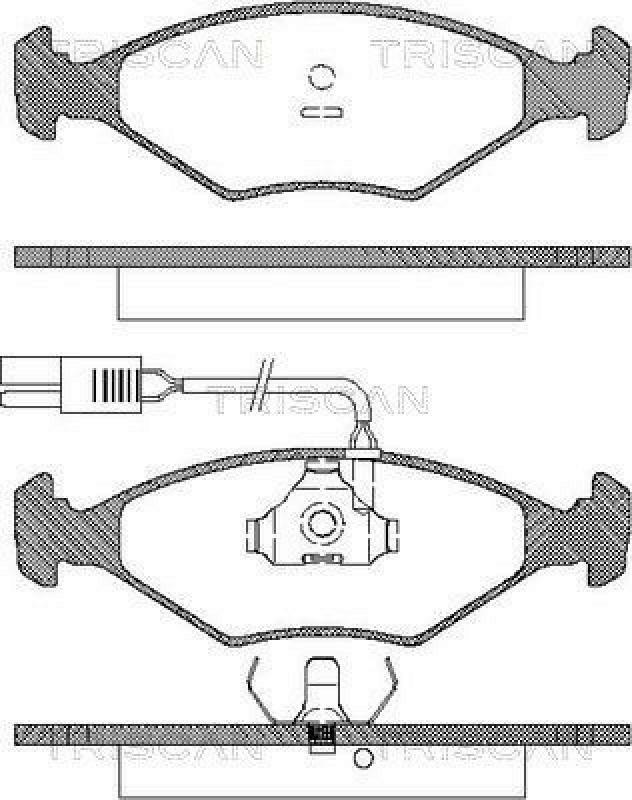 TRISCAN Bremsbelagsatz, Scheibenbremse