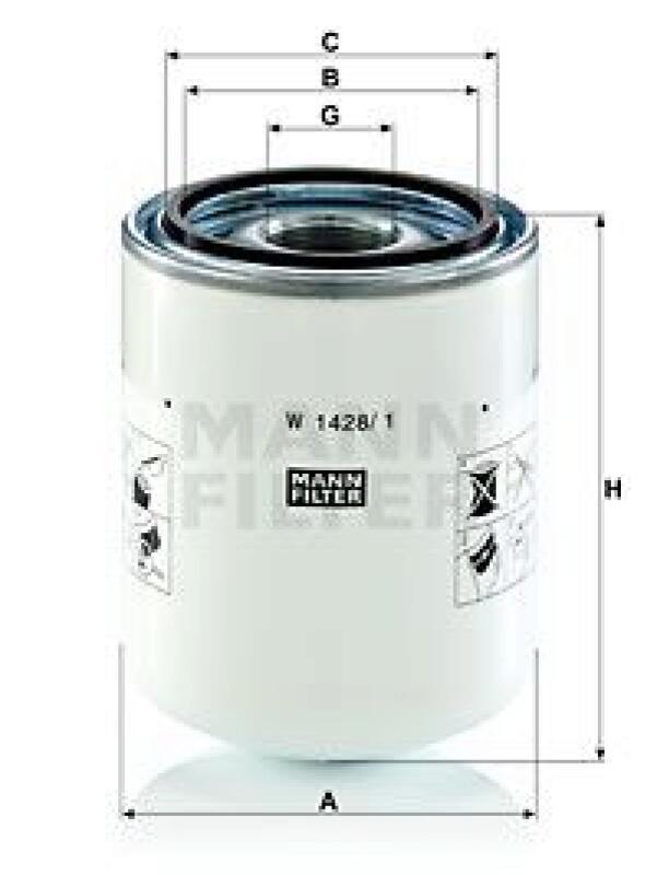 MANN-FILTER Filter, operating hydraulics
