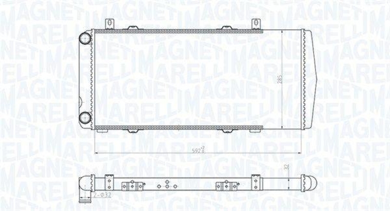 MAGNETI MARELLI Radiator, engine cooling