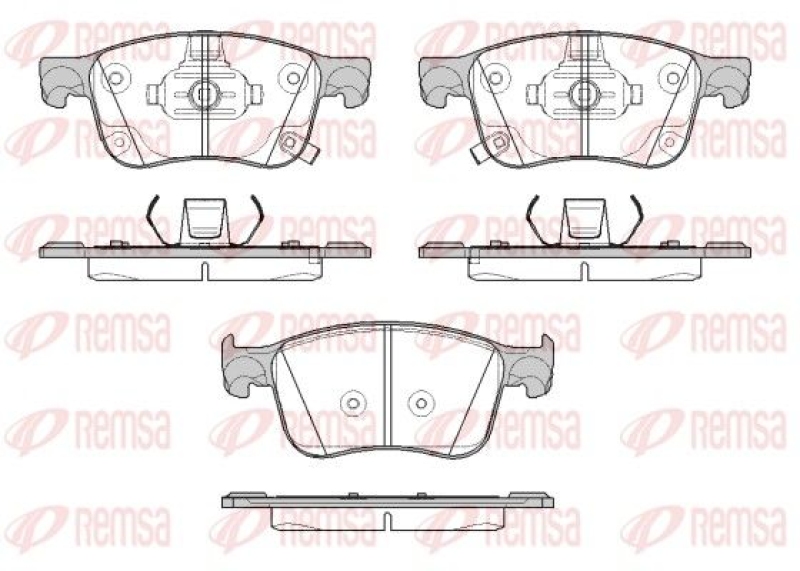 REMSA Brake Pad Set, disc brake