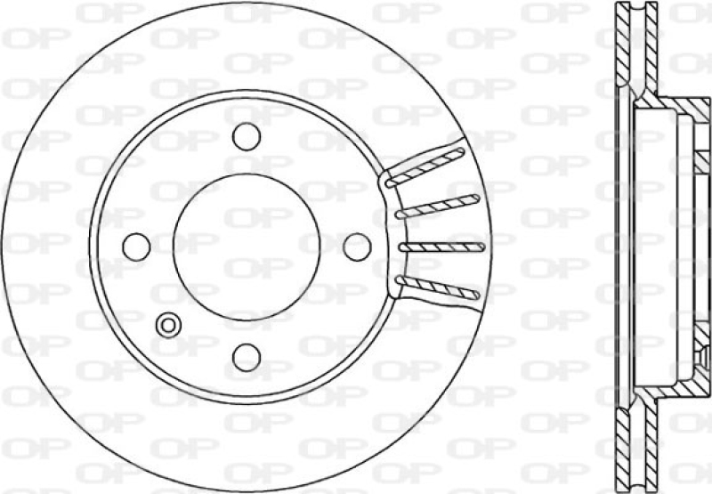 2x OPEN PARTS Bremsscheibe