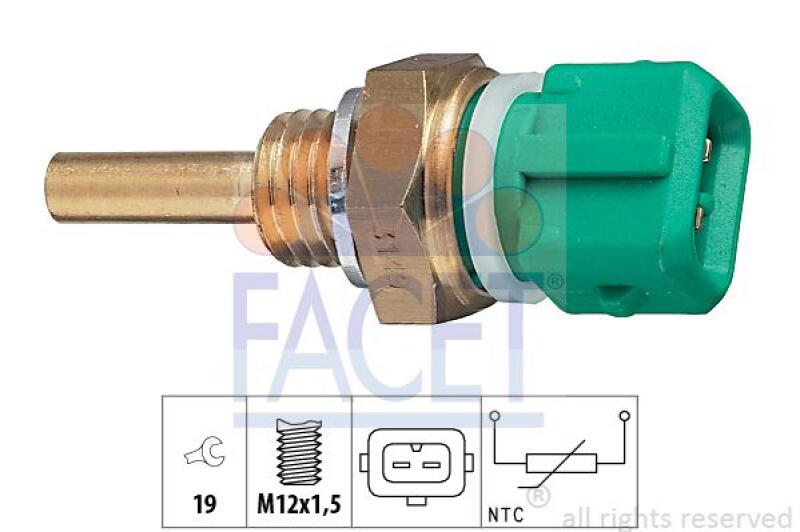 FACET Sensor, Kühlmitteltemperatur Made in Italy - OE Equivalent