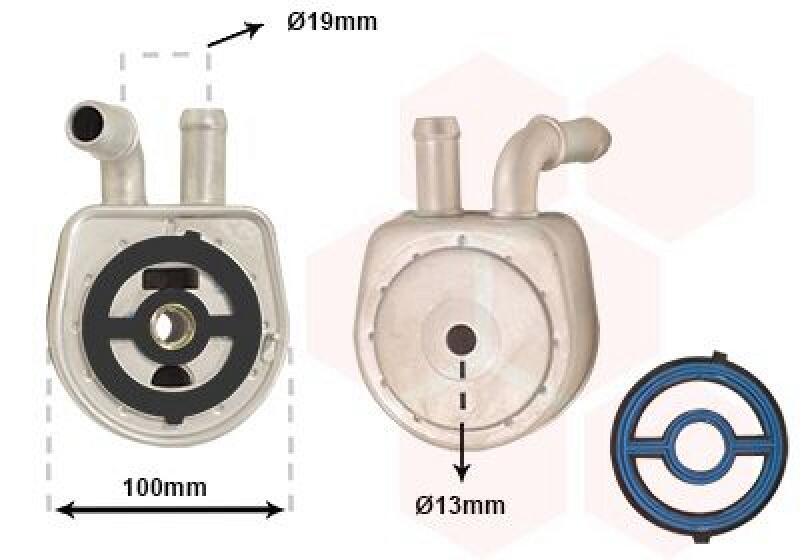 VAN WEZEL Oil Cooler, engine oil *** IR PLUS ***