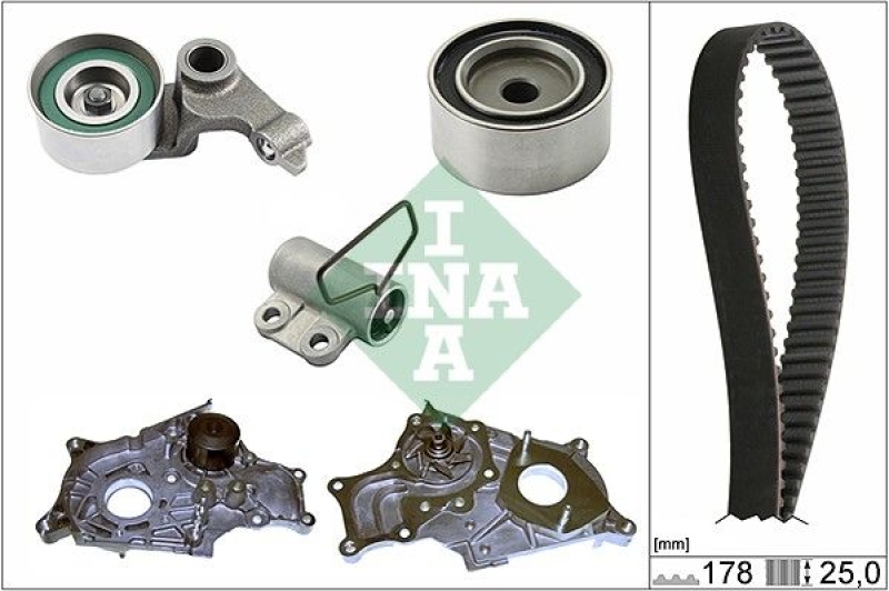 Schaeffler INA Wasserpumpe + Zahnriemensatz