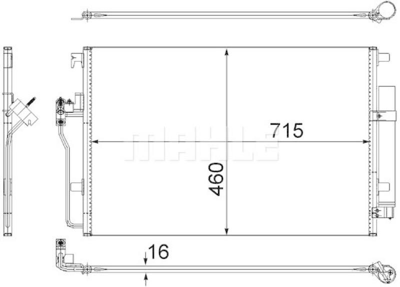 MAHLE Kondensator, Klimaanlage BEHR