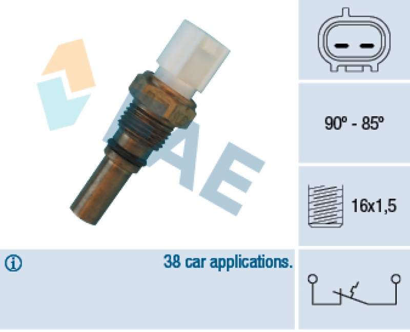 FAE Temperature Switch, radiator fan