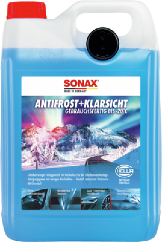 SONAX Antifreeze, window cleaning system AntiFreeze + clear view ready-to-use