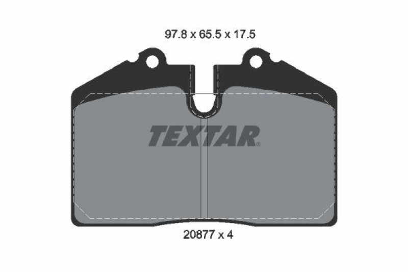 TEXTAR Bremsbelagsatz, Scheibenbremse Q+ 2087710