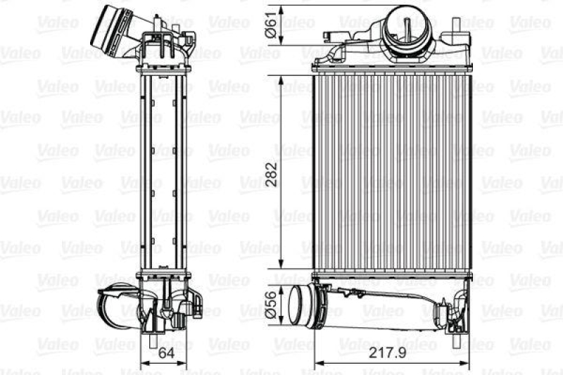 VALEO Intercooler, charger