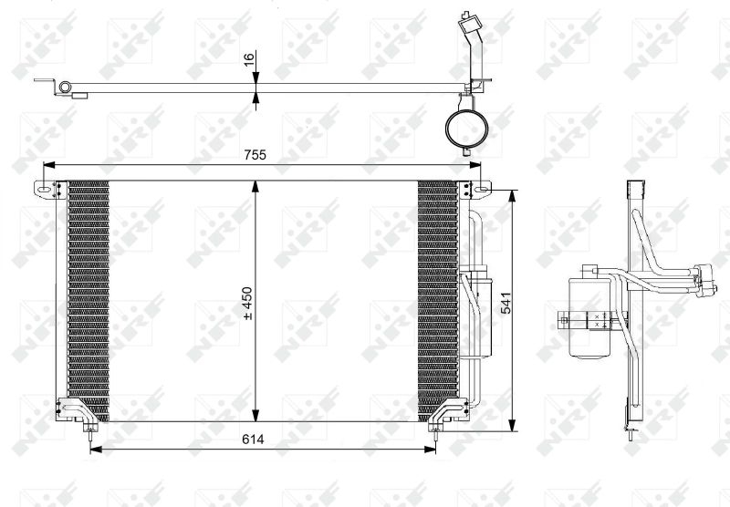 NRF Condenser, air conditioning EASY FIT