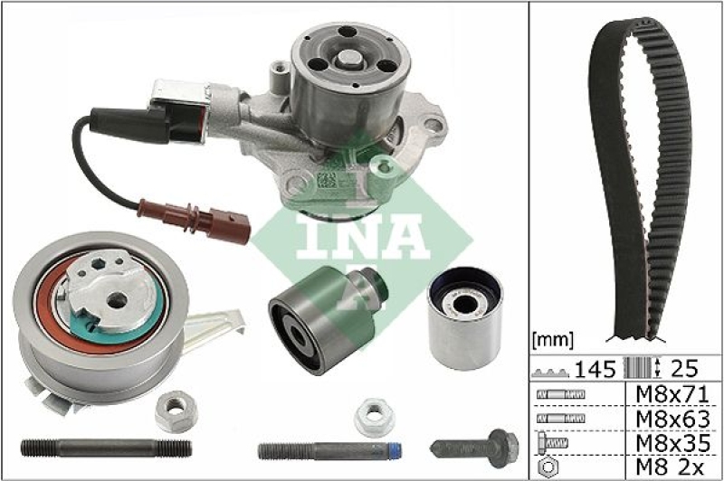 INA Water Pump & Timing Belt Set