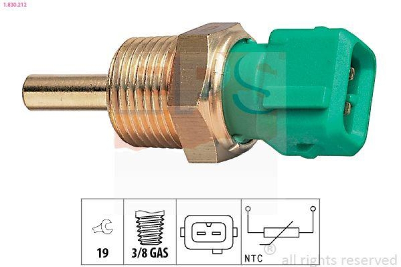 EPS Sensor, Kühlmitteltemperatur Made in Italy - OE Equivalent