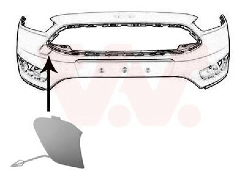 VAN WEZEL Blende, Stoßfänger ** Equipart **