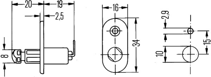 HELLA Switch, door contact