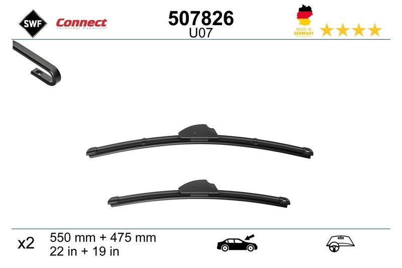 SWF Wischblatt CONNECT MADE IN GERMANY