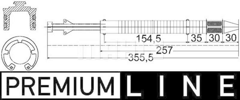 MAHLE Trockner, Klimaanlage PREMIUM LINE